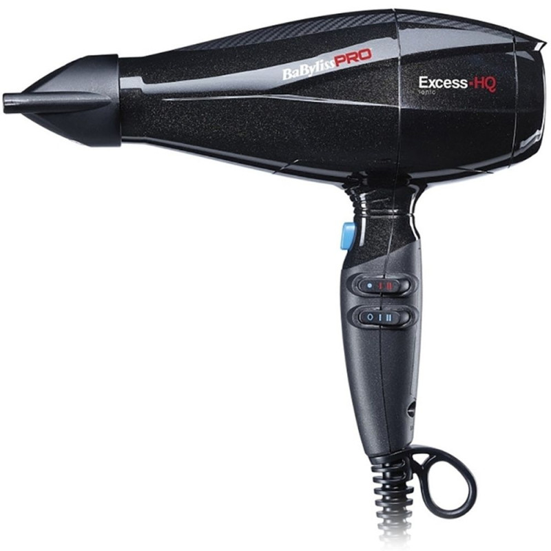 Фен BaByliss Pro EXCESS HQ, 2600 Вт, 2 насадки, BAB6990IE