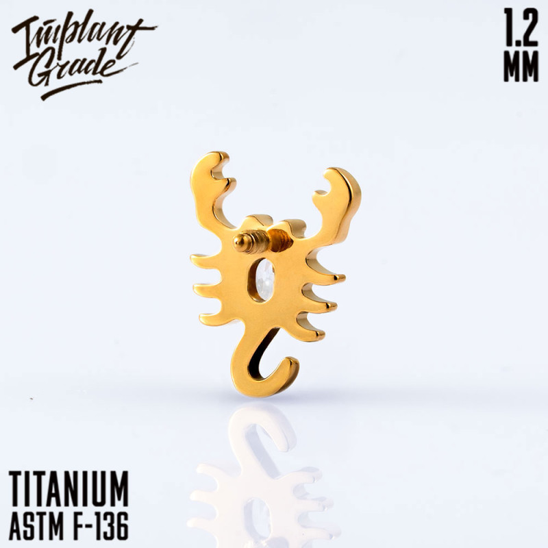 Накрутка Scorpio 1.2 мм титан (ЗОЛОТОЙ, для основ 1.2 мм, Титан ASTM F-136)