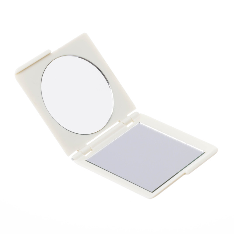 Зеркало карманное DEWAL BEAUTY серия "Прованс", бежевое, DBPR2616Milk