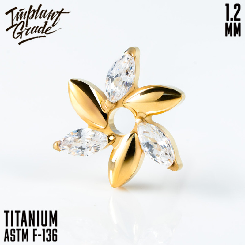 Накрутка Vortex 1.2 мм титан (ЗОЛОТОЙ, для основ 1.2 мм, Титан ASTM F-136)