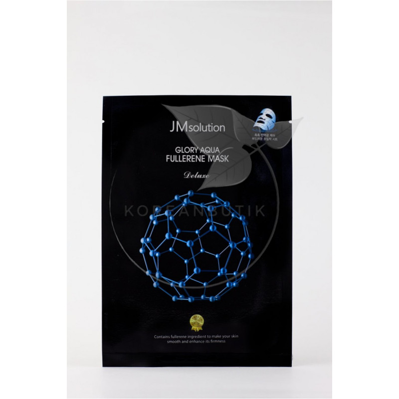 JMsolution Glory Aqua Fullerene Mask, маска тканевая антиоксидантная с фуллереном и пептидами, 1 шт