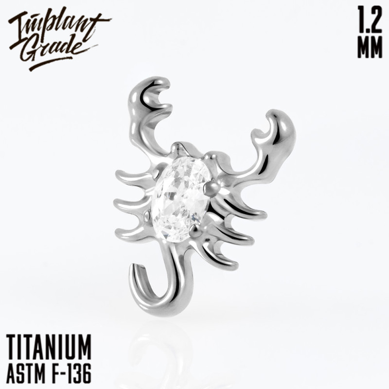 Накрутка Scorpio 1.2 мм титан (для основ 1.2 мм, Серебристо-белый, Титан ASTM F-136)