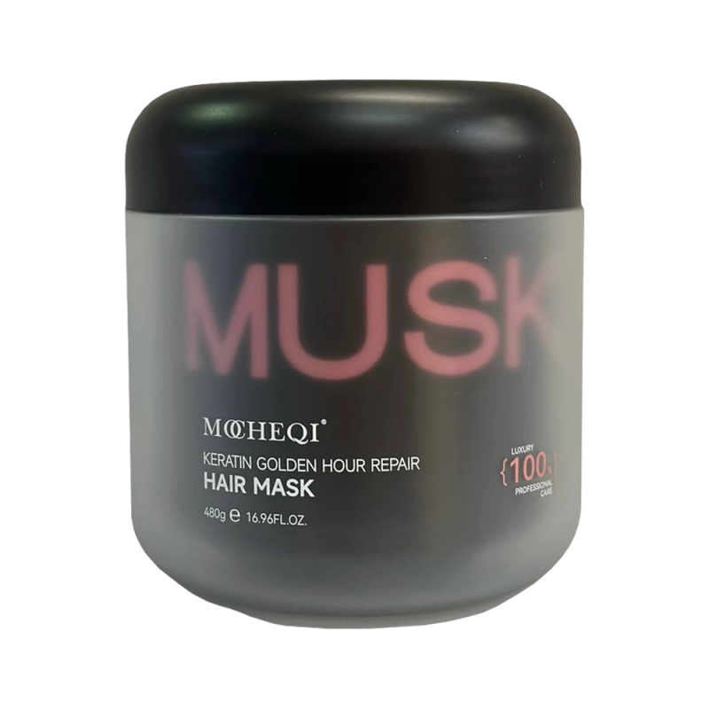 Mocheqi Musk Keratin Golden Hour Repair Mask, кератиновая маска с аминокислотами, 480г