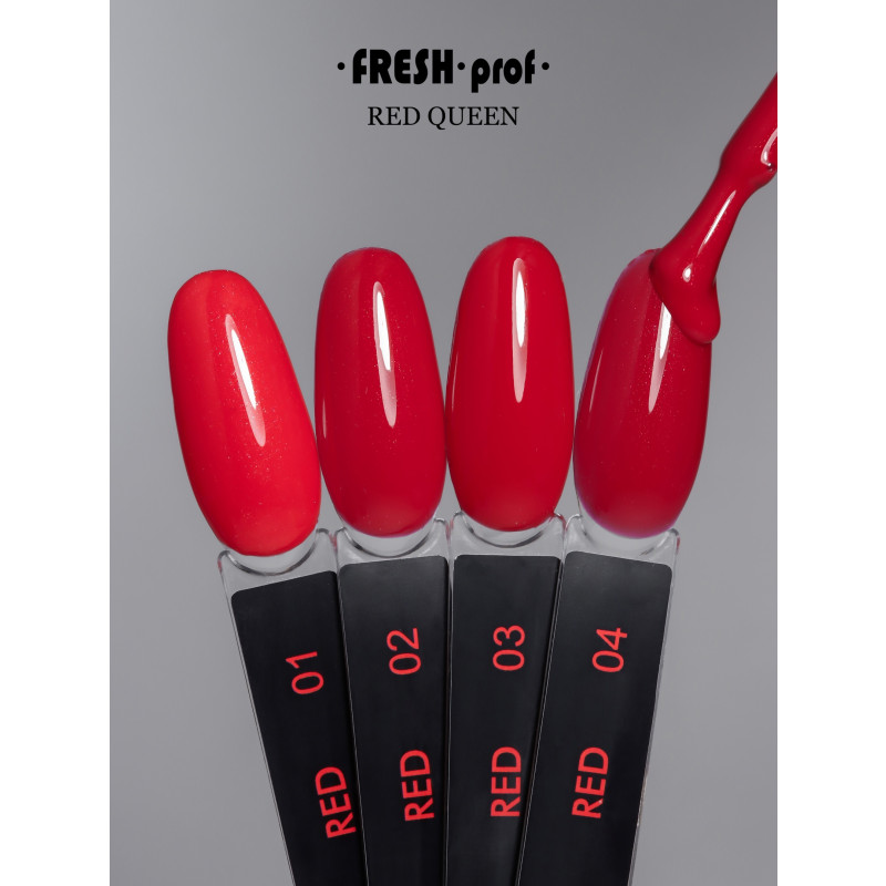 Гель-лак Fresh Prof Red №02, 10 мл