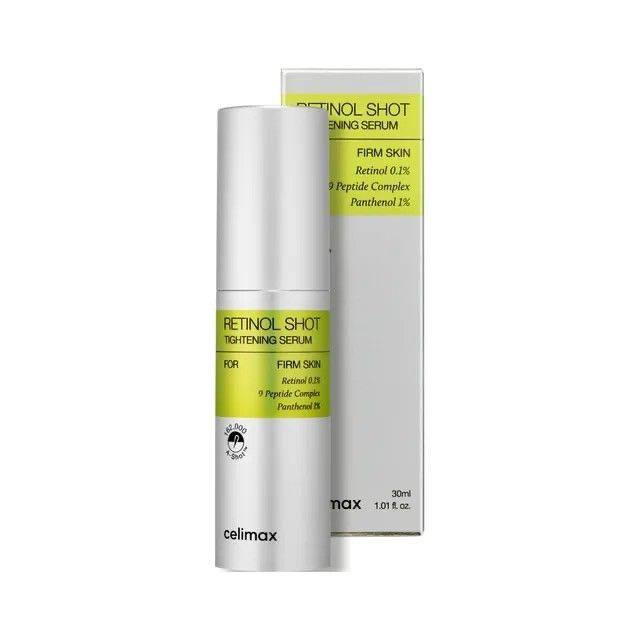 CELIMAX Retinol Shot Tightening Serum, сыворотка подтягивающая с ретинолом и микроиглами, 30 мл