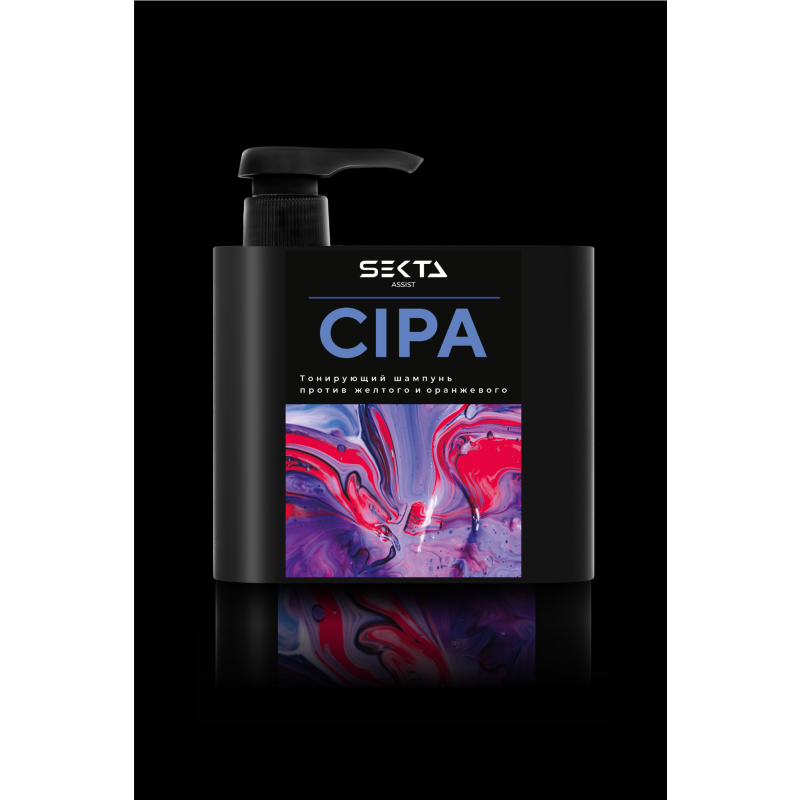Hair Sekta Assist CIPA Shampoo шампунь нейтрализующий теплые оттенки, 500 мл