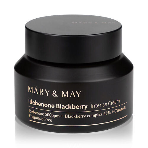 MARY&MAY Idebenone Blackberry Cream, крем для лица с идебеноном и ежевичным комплексом, 70 мл