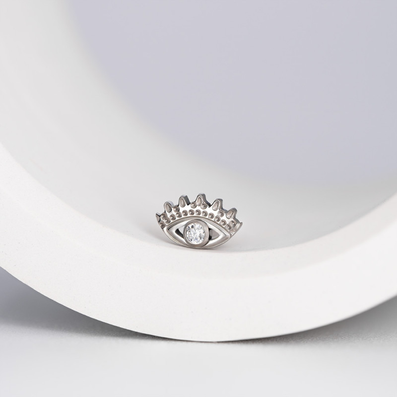 Накрутка Eye 1.2 мм титан (для основ 1.2 мм, Прозрачный, Титан ASTM F-136)