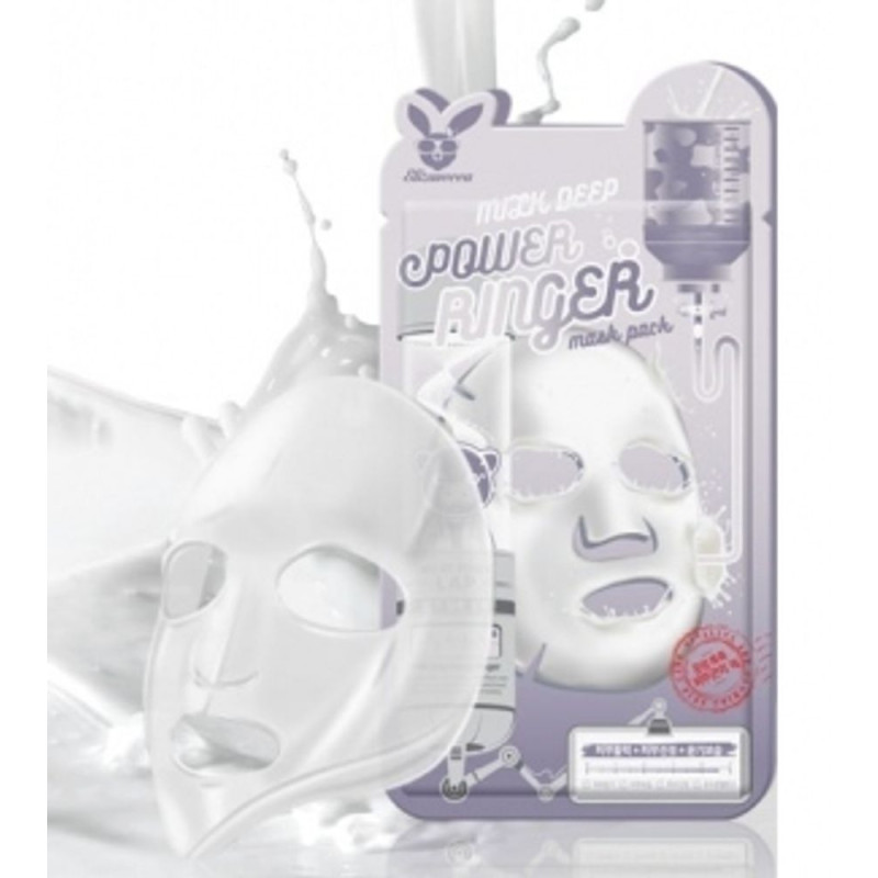 ELIZAVECCA Milk Deep Power Ringer Mask, маска тканевая с молоком, 23 мл