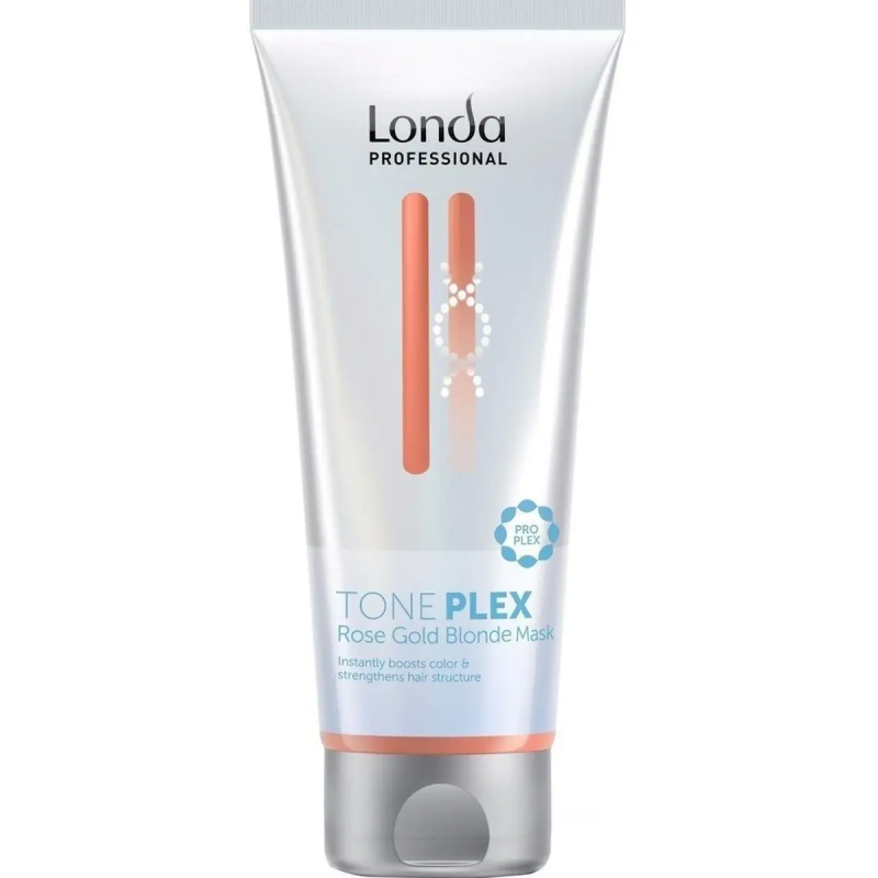 Londa TonePlex Rose Gold Blonde Mask Маска для волос оттенка золотисто-розовый блонд, 200 мл