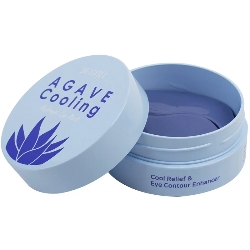 PETITFEE Agave Cooling Hydrogel Eye Patch, патчи охлаждающие с экстрактом агавы, 60 шт