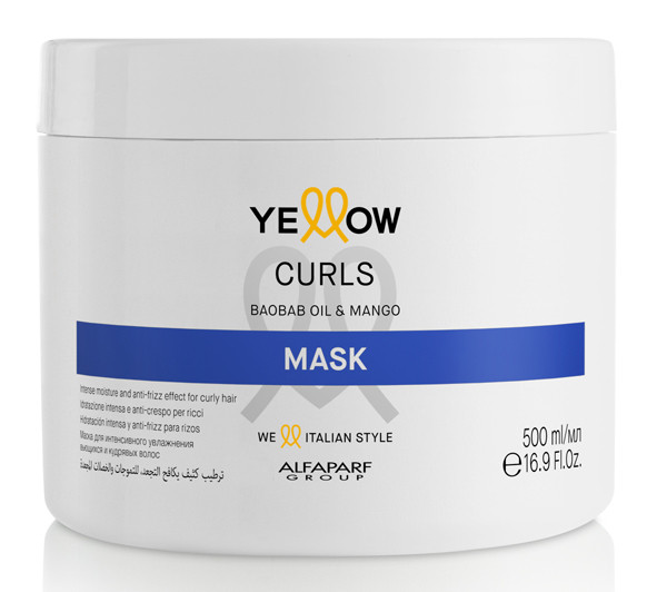 Маска для кудрявых и въющихся волос YELLOW CURLS MASK, 500 мл, 20725