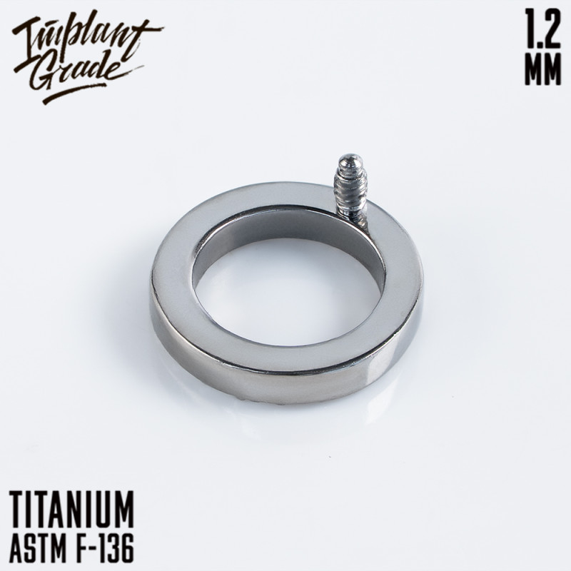 Накрутка Circle CZ 1.2 мм титан (для основ 1.2 мм, Прозрачный, Титан ASTM F-136)