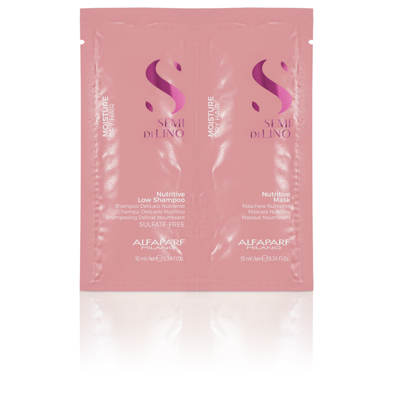 Alfaparf Semi Di Lino Moisture Nutritive Low Shampoo + Mask (пробник)