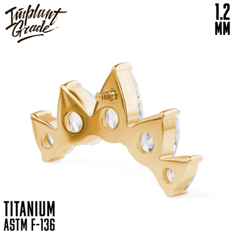 Накрутка Diadem 1.2 мм титан (для основ 1.2 мм, ЗОЛОТОЙ, Титан ASTM F-136)