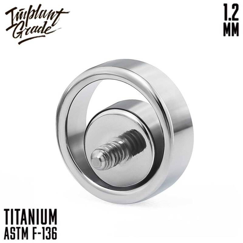 Накрутка Point 1.2 мм титан (для основ 1.2 мм, Прозрачный, Титан ASTM F-136)