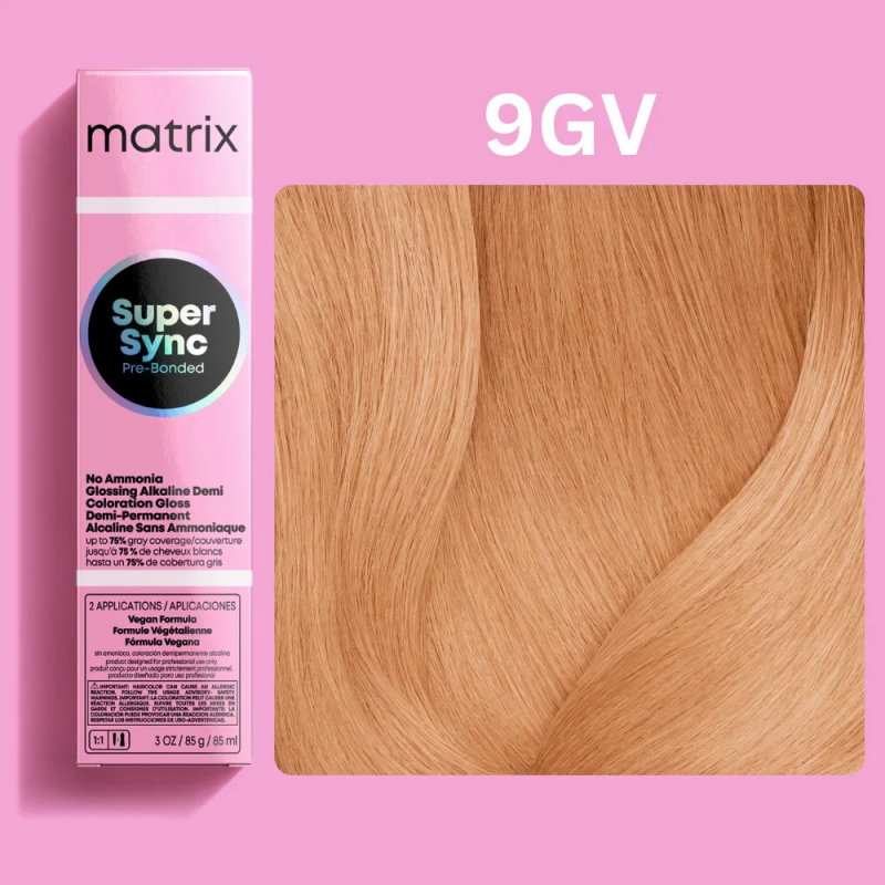 MATRIX Super Sync 9GV Крем-краска очень светлый блондин золотистый перламутровый, 90 мл MATRIX Super Sync 9GV Крем-краска очень светлый блондин золотистый перламутровый, 90 мл